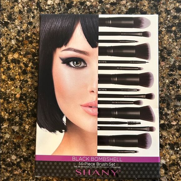 NEW Shany Black Bombshell 14 Piece Brush Set - Picture 5 of 5